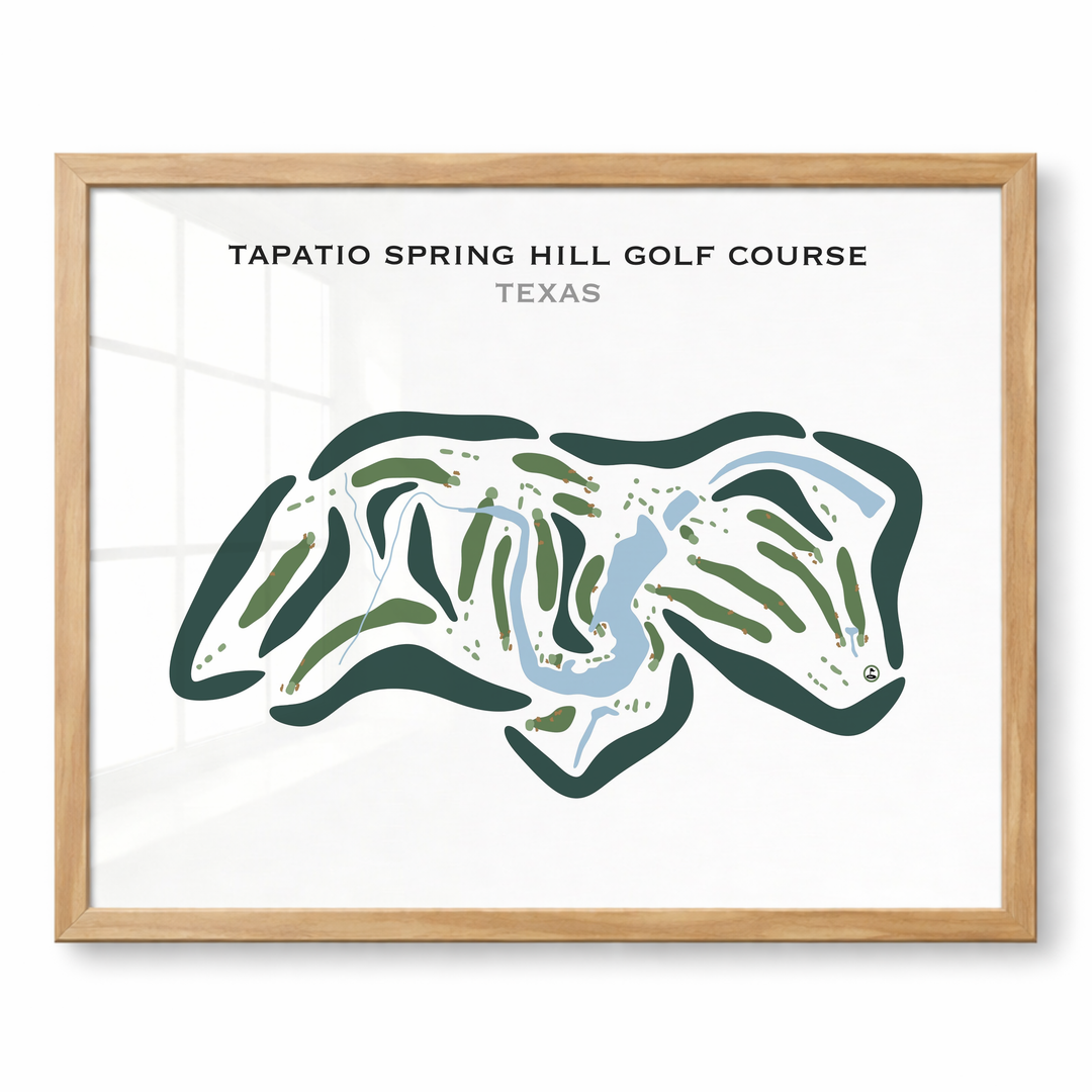 Tapatio Spring Hill Golf Course, Texas - Printed Golf Courses