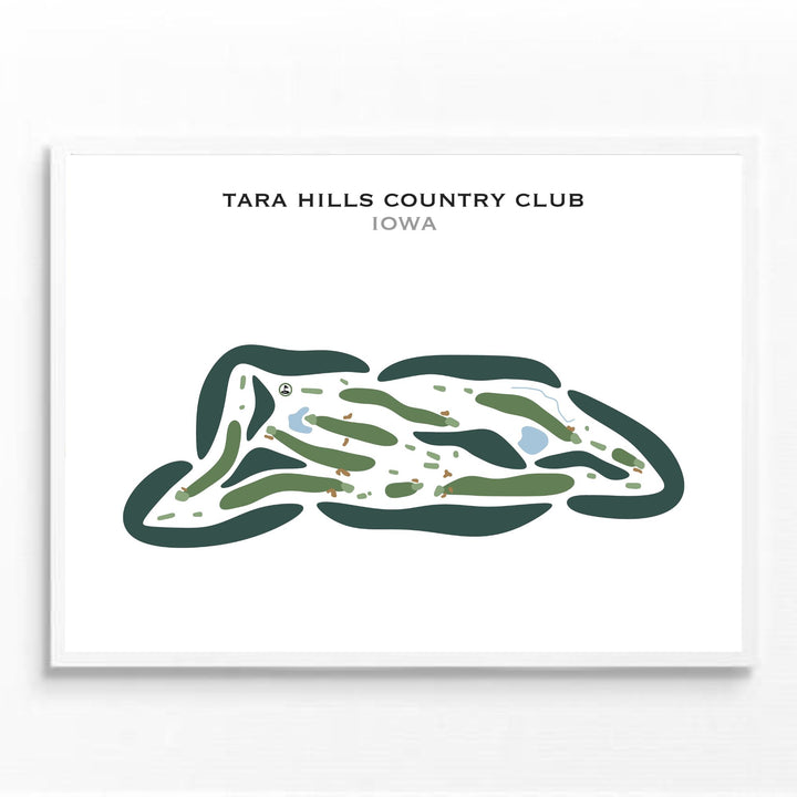 Tara Hills Country Club, Iowa - Printed Golf Courses