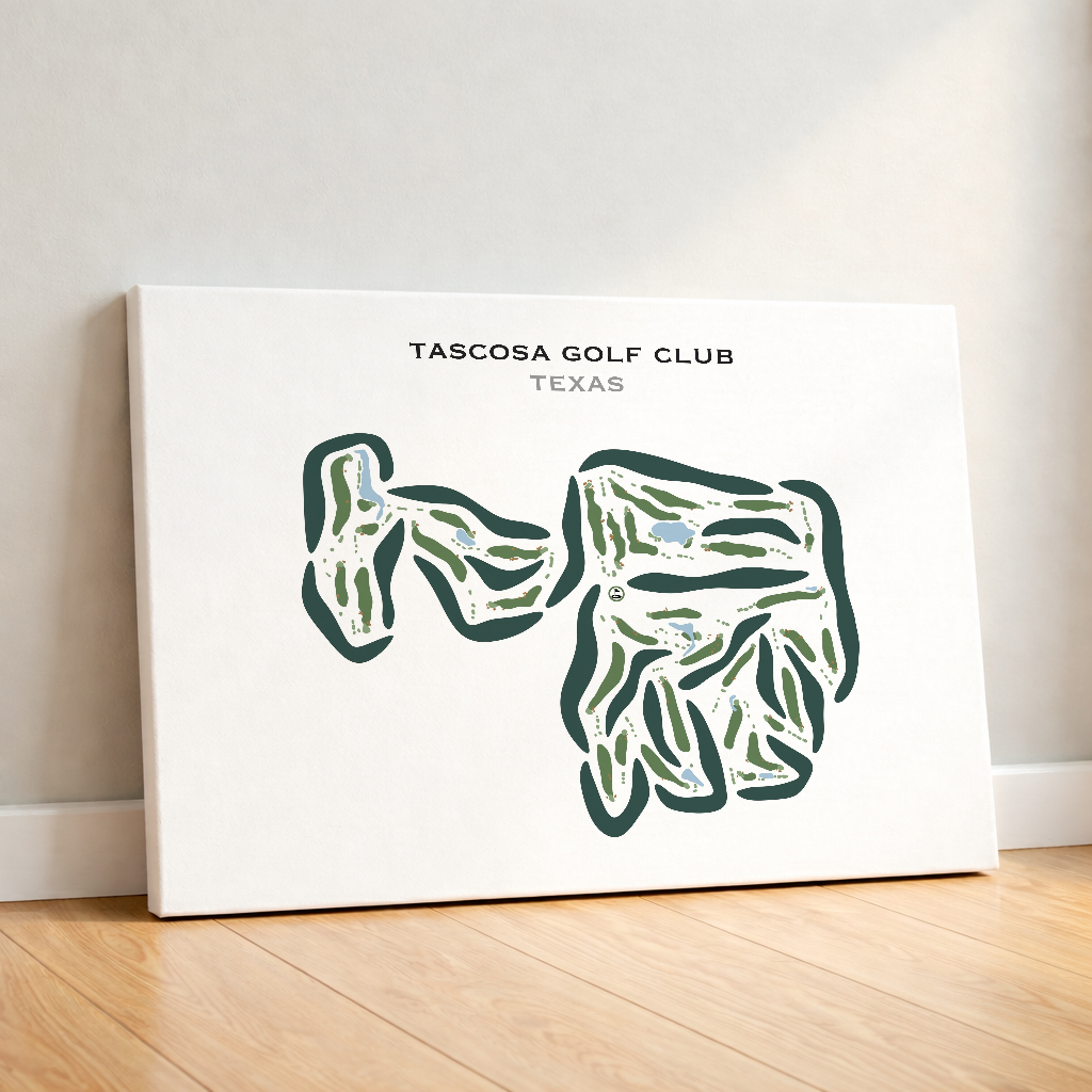 Tascosa Golf Club, Texas - Printed Golf Courses