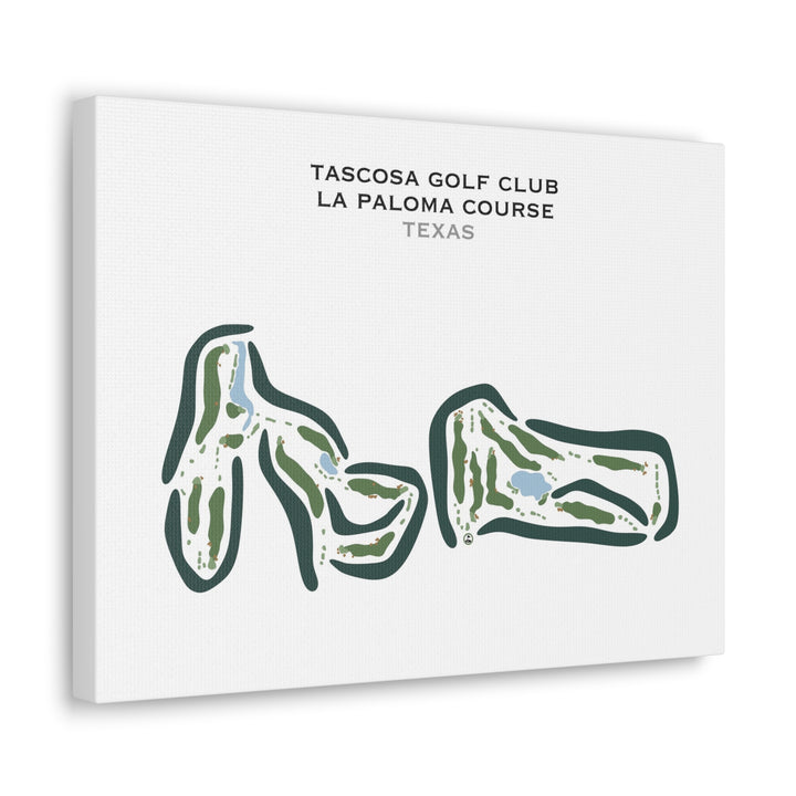 Tascosa Golf Club, La Paloma Course, Texas - Printed Golf Courses