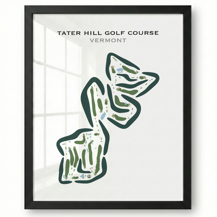 Tater Hill Golf Course, Vermont - Printed Golf Courses