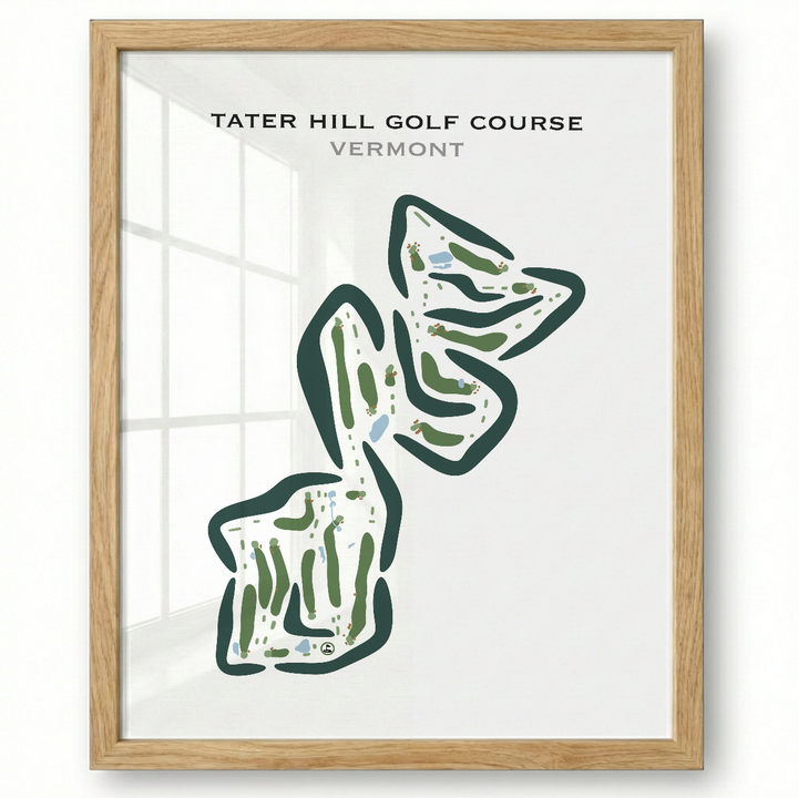 Tater Hill Golf Course, Vermont - Printed Golf Courses