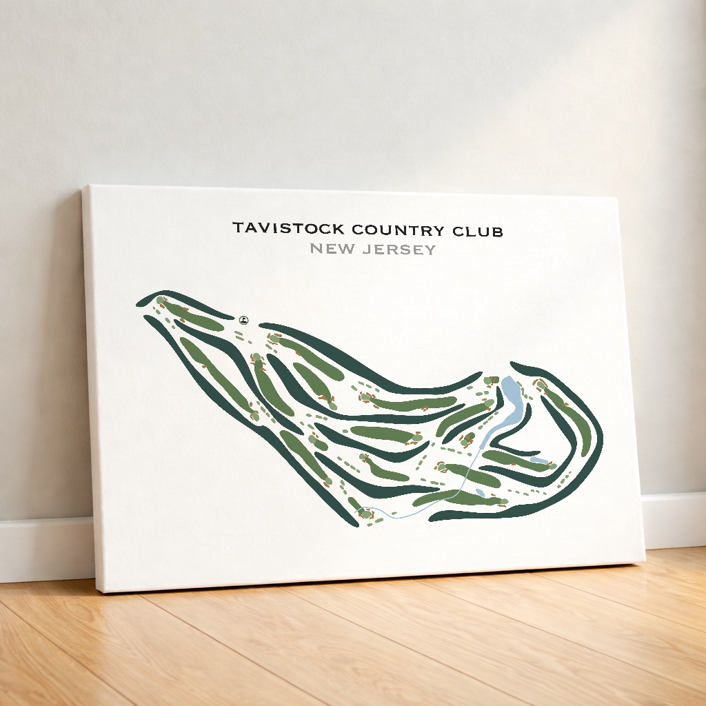 Tavistock Country Club, New Jersey - Printed Golf Courses