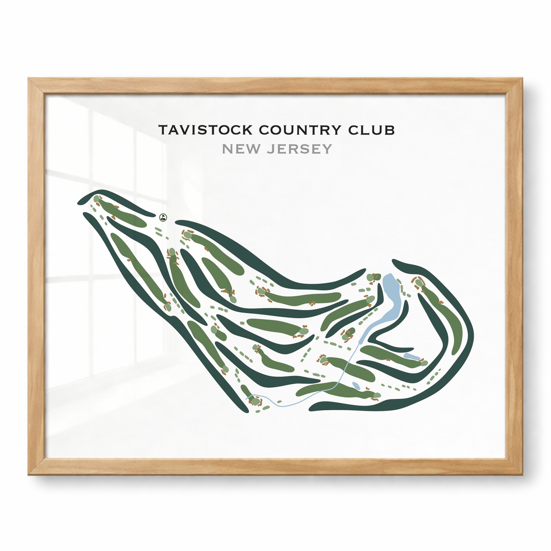 Tavistock Country Club, New Jersey - Printed Golf Courses