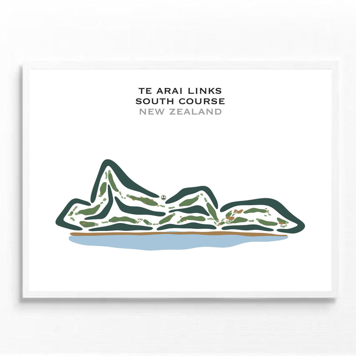 Te Arai Links - South Course, New Zealand - Printed Golf Courses