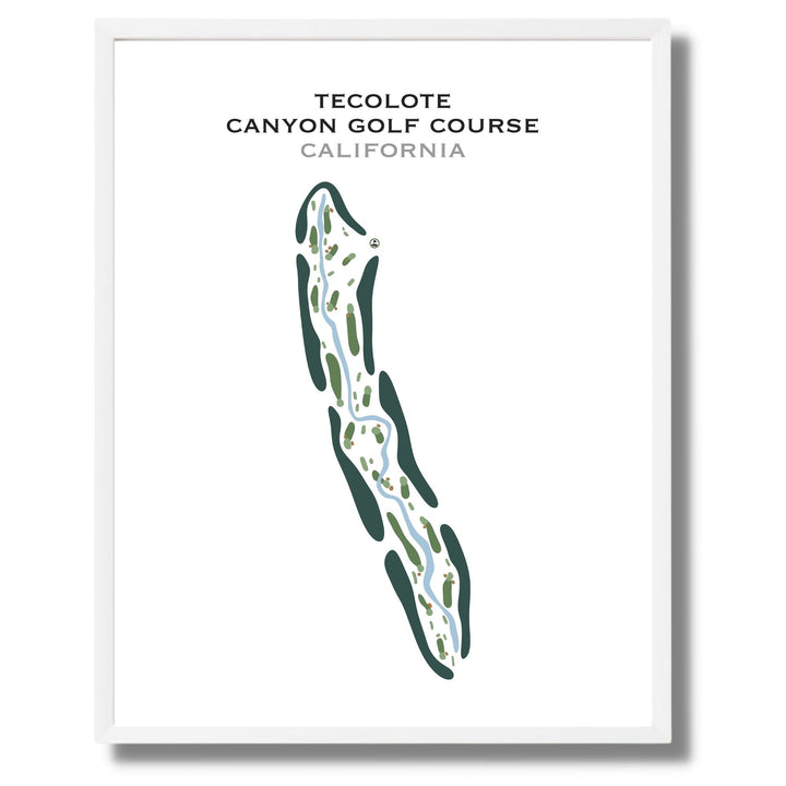 Tecolote Canyon Golf Course, California - Printed Golf Courses