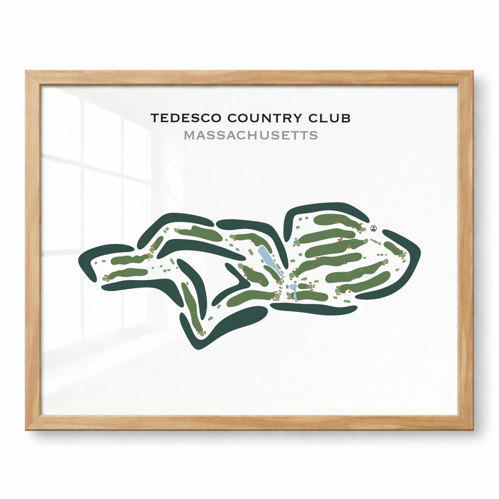 Tedesco Country Club, Massachusetts - Printed Golf Courses
