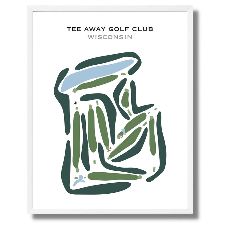 Tee Away Golf Club, Wisconsin - Printed Golf Courses