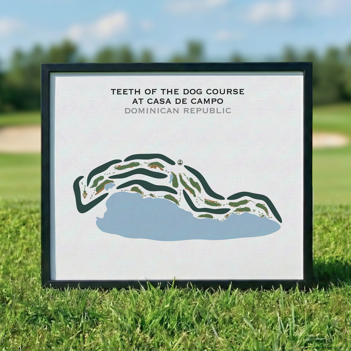 Teeth of the Dog Golf Course at Casa de Campo, Dominican Republic - Printed Golf Courses