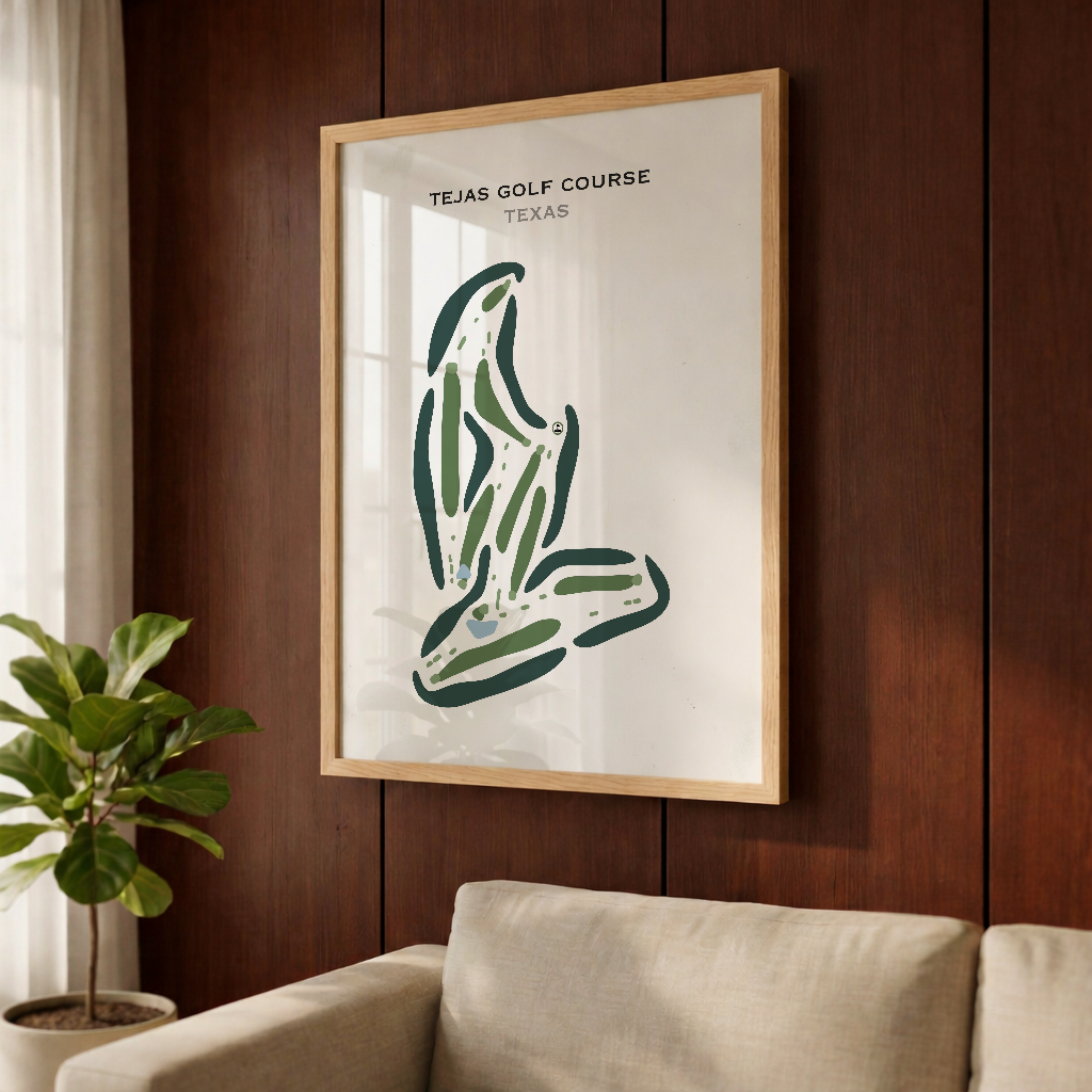 Tejas Golf Course, Texas - Printed Golf Courses