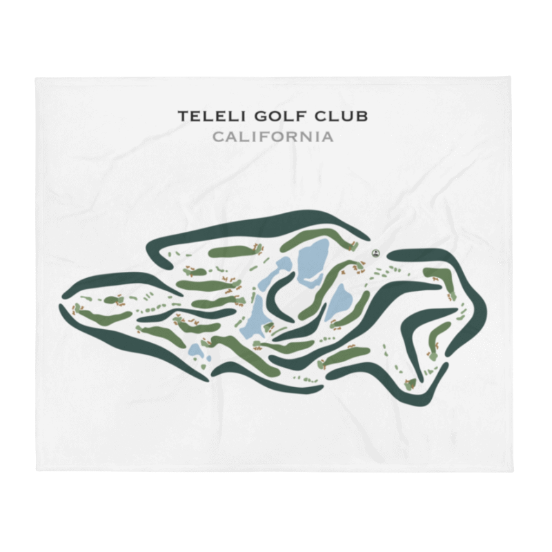 Teleli Golf Club, California - Printed Golf Courses