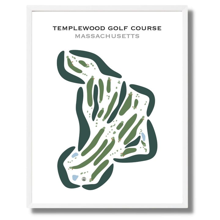 Templewood Golf Course, Massachusetts - Printed Golf Courses