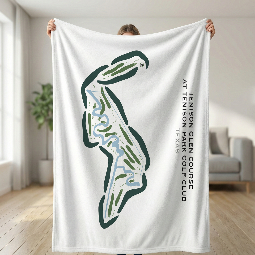 Tenison Glen Course at Tenison Park Golf Club, Texas - Printed Golf Courses