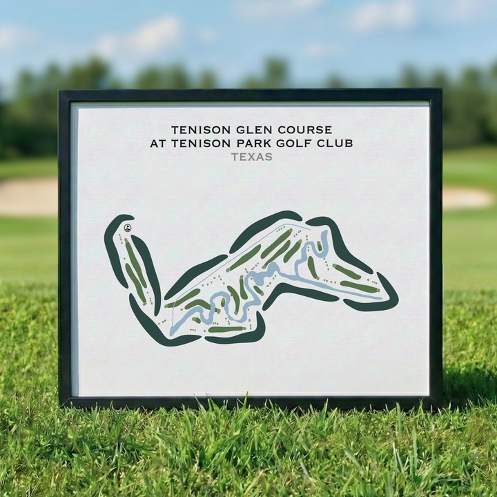Tenison Glen Course at Tenison Park Golf Club, Texas - Printed Golf Courses