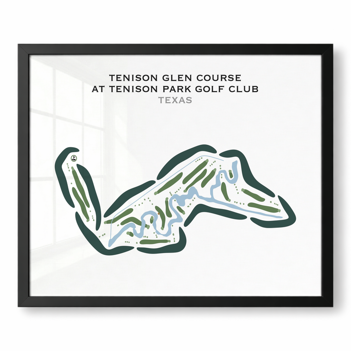 Tenison Glen Course at Tenison Park Golf Club, Texas - Printed Golf Courses