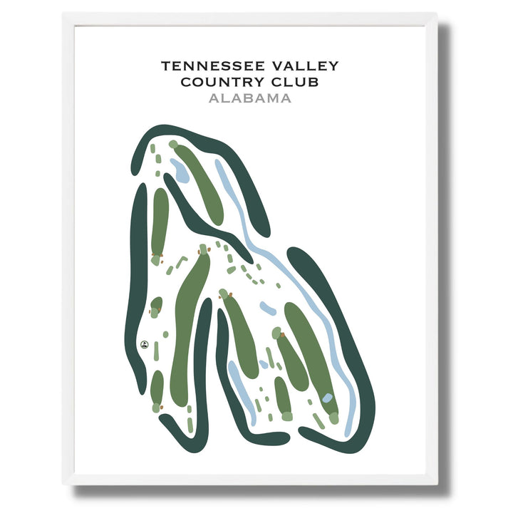 Tennessee Valley Country Club, Alabama - Printed Golf Courses