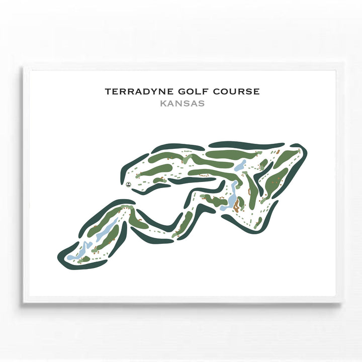 Terradyne Golf Course, Kansas - Printed Golf Course