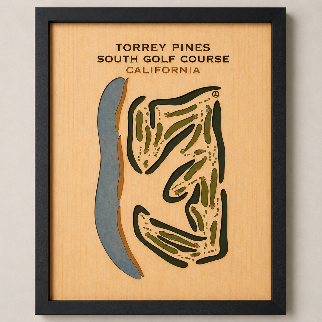 Torrey Pines South Course, California - Printed Golf Courses