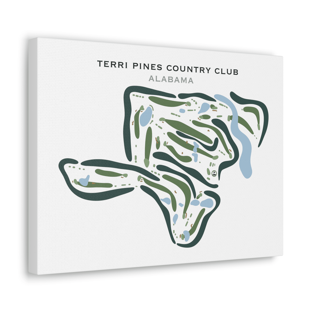 Terri Pines Country Club, Alabama - Printed Golf Courses - Golf Course Prints