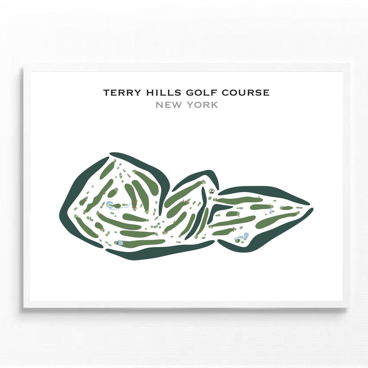 Terry Hills Golf Course, New York - Printed Golf Courses