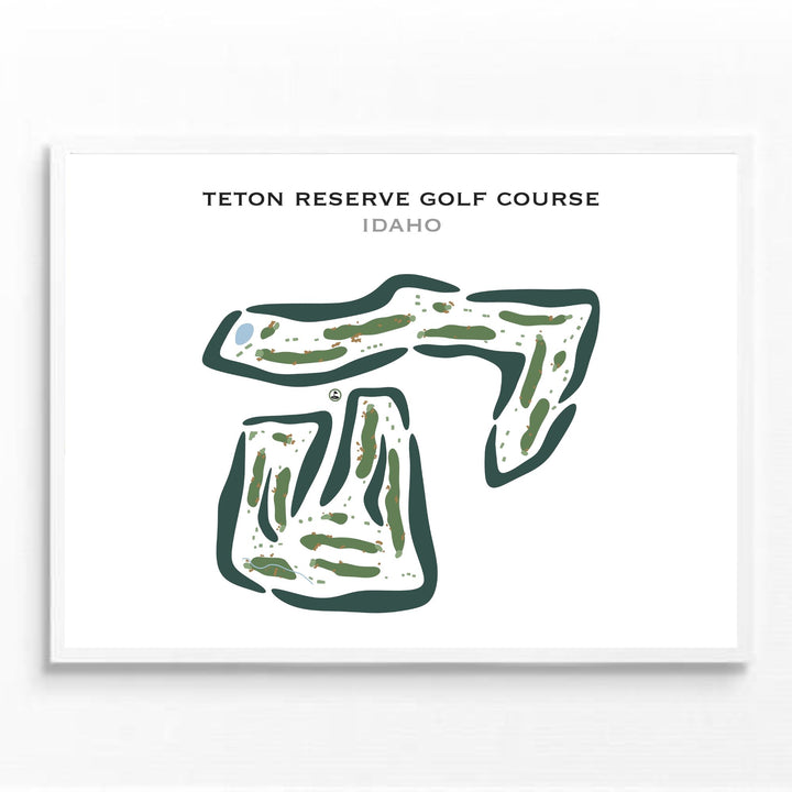 Teton Reserve Golf Course, Idaho - Printed Golf Courses