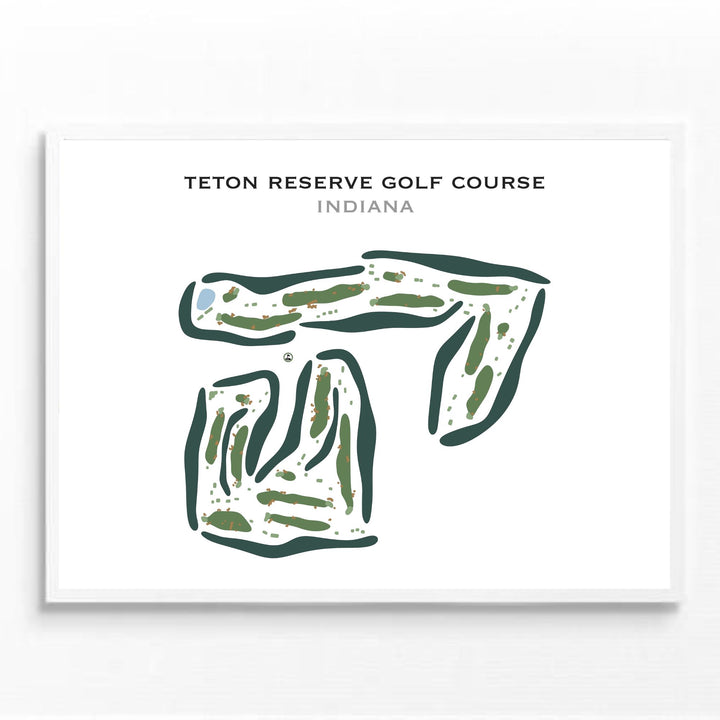 Teton Reserve Golf Course, Indiana - Printed Golf Courses