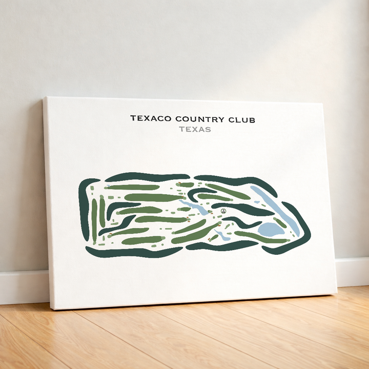 Texaco Country Club, Texas - Printed Golf Courses