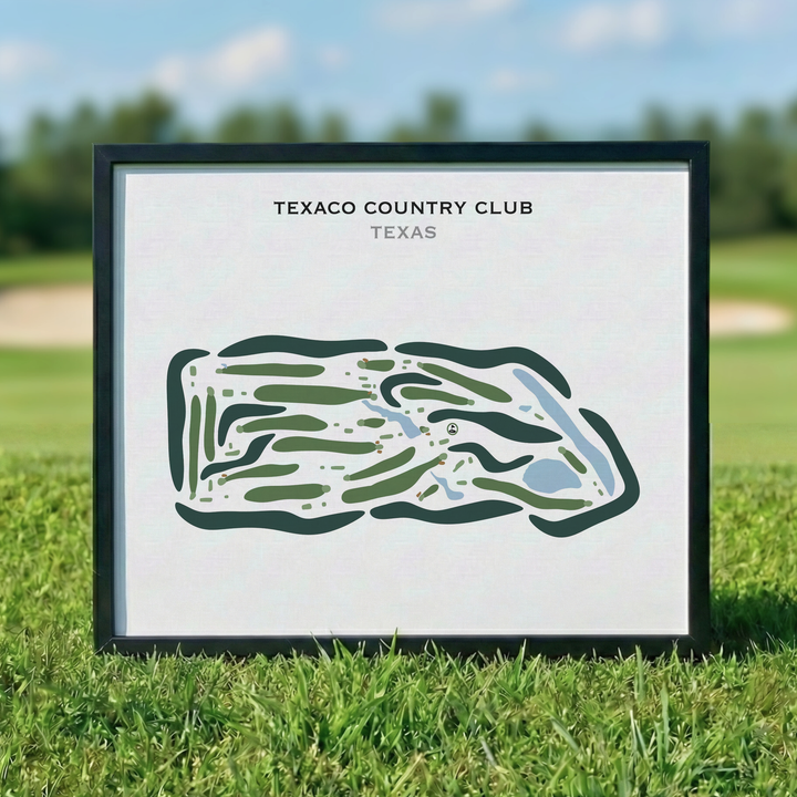 Texaco Country Club, Texas - Printed Golf Courses