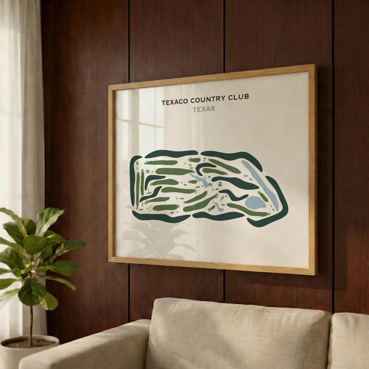 Texaco Country Club, Texas - Printed Golf Courses