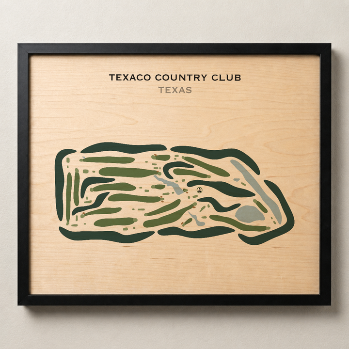 Texaco Country Club, Texas - Printed Golf Courses
