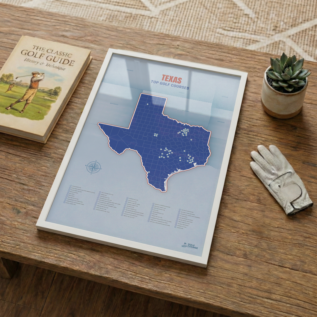 Map of Texas Golf Courses