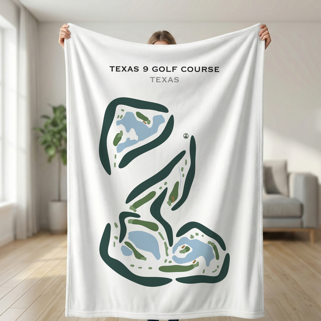 Texas 9 Golf Course, Texas - Printed Golf Courses