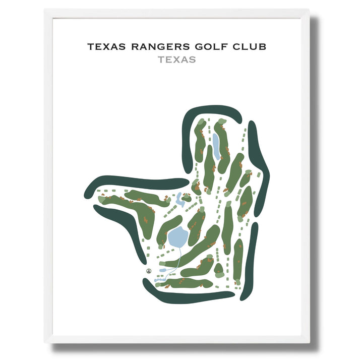 Texas Rangers Golf Club, Texas - Printed Golf Courses