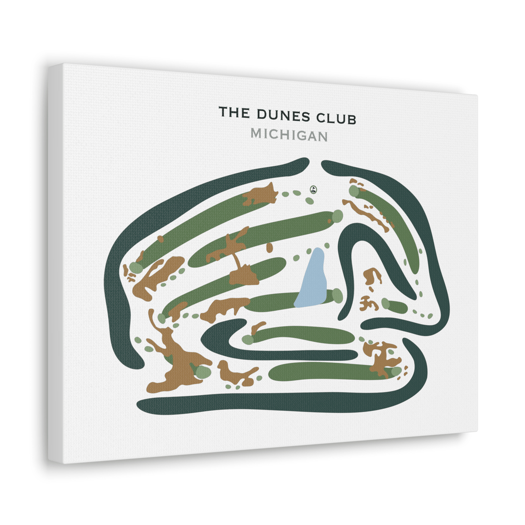 The Dunes Club, Michigan - Printed Golf Courses - Golf Course Prints