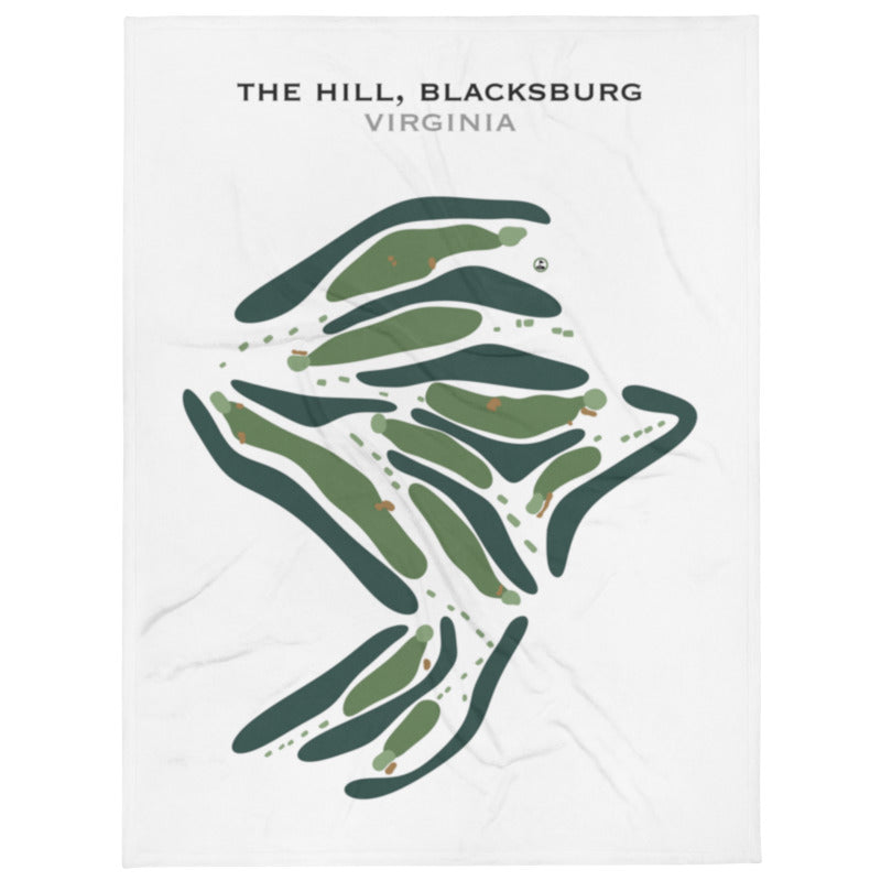 The Hill, Blacksburg, Virginia - Printed Golf Course