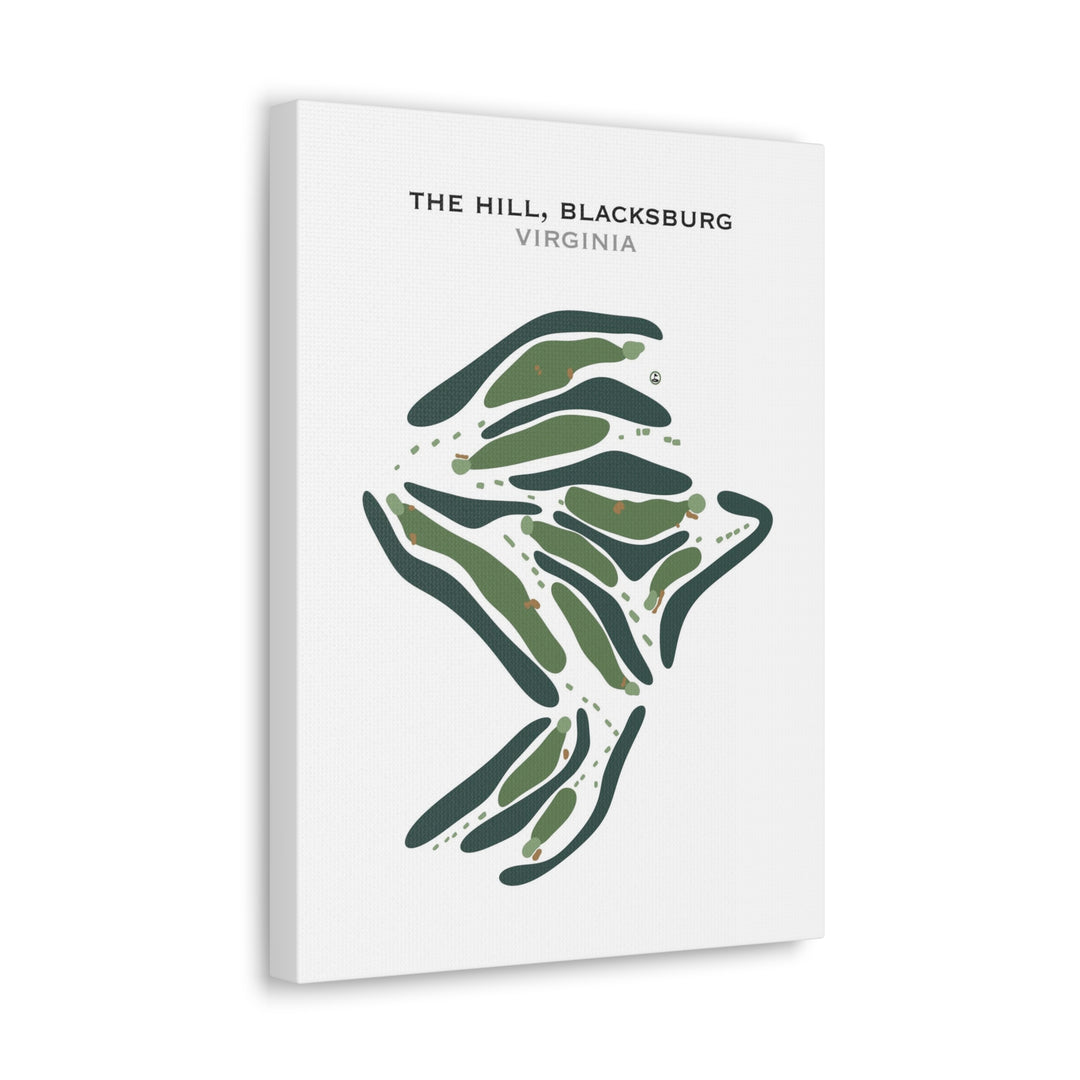 The Hill, Blacksburg, Virginia - Printed Golf Course