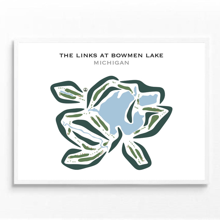 The Links at Bowen Lake Golf Course, Michigan - Printed Golf Course