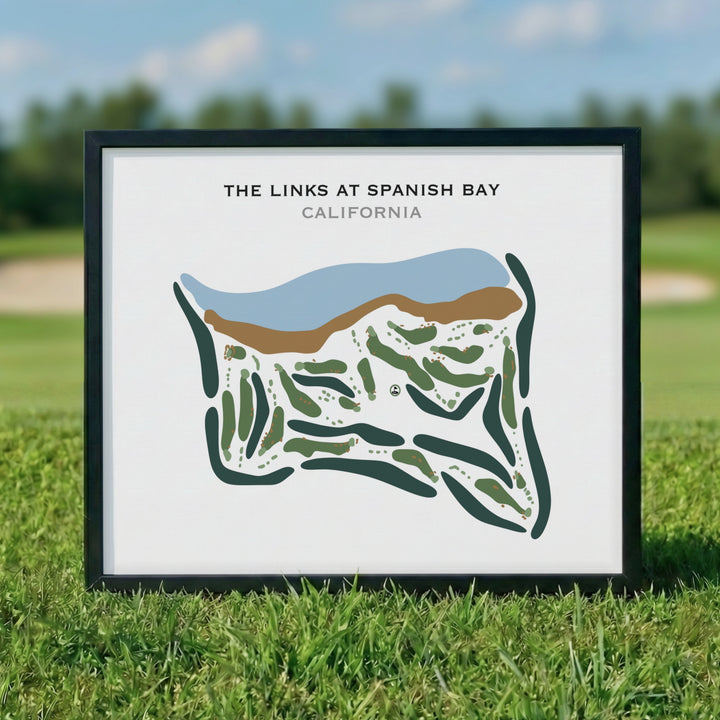 The Links at Spanish Bay, California - Printed Golf Courses