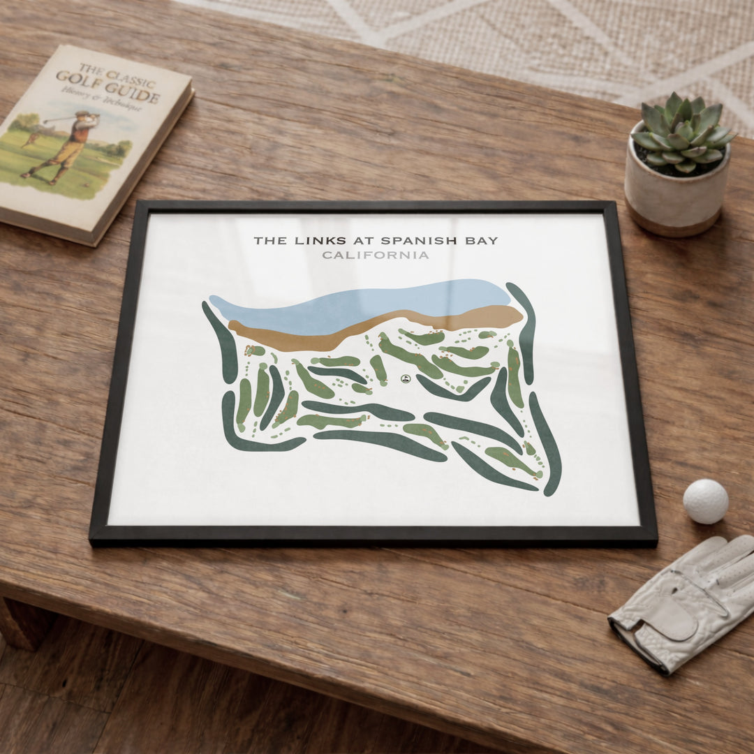 The Links at Spanish Bay, California - Printed Golf Courses