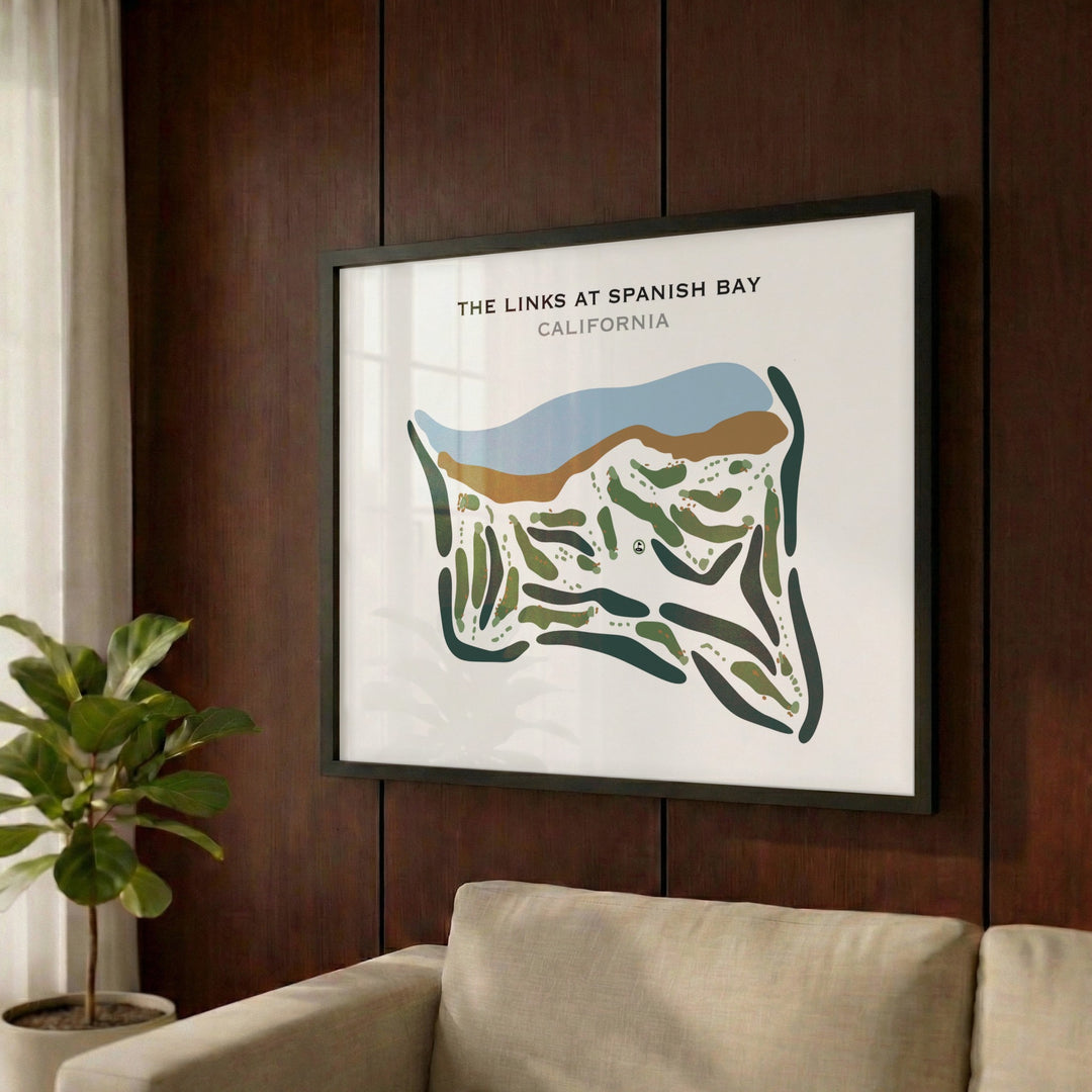 The Links at Spanish Bay, California - Printed Golf Courses