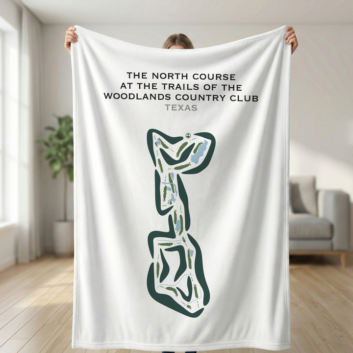 The North Course at The Golf Trails of The Woodlands Country Club, Texas - Printed Golf Courses