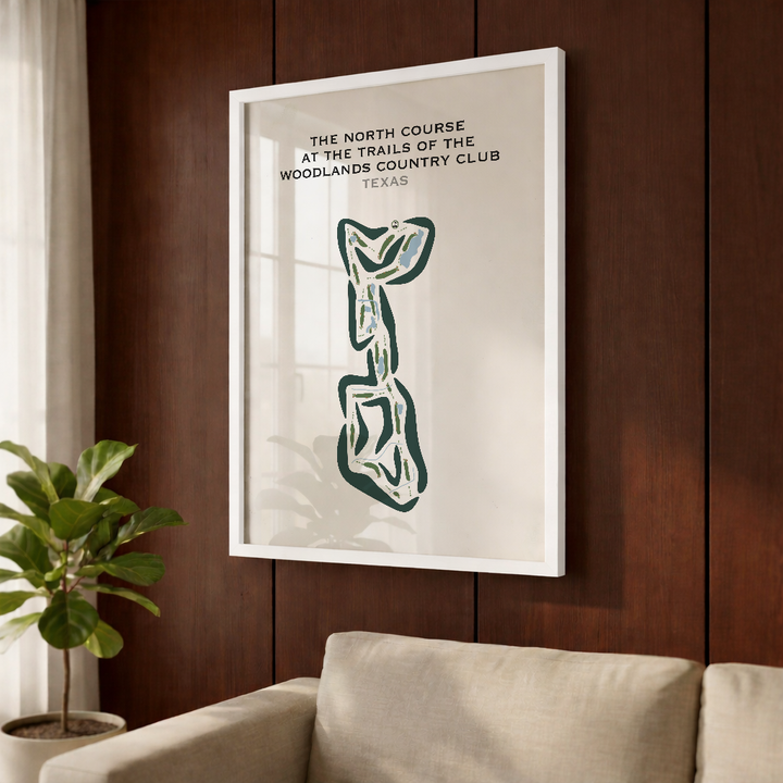 The North Course at The Golf Trails of The Woodlands Country Club, Texas - Printed Golf Courses