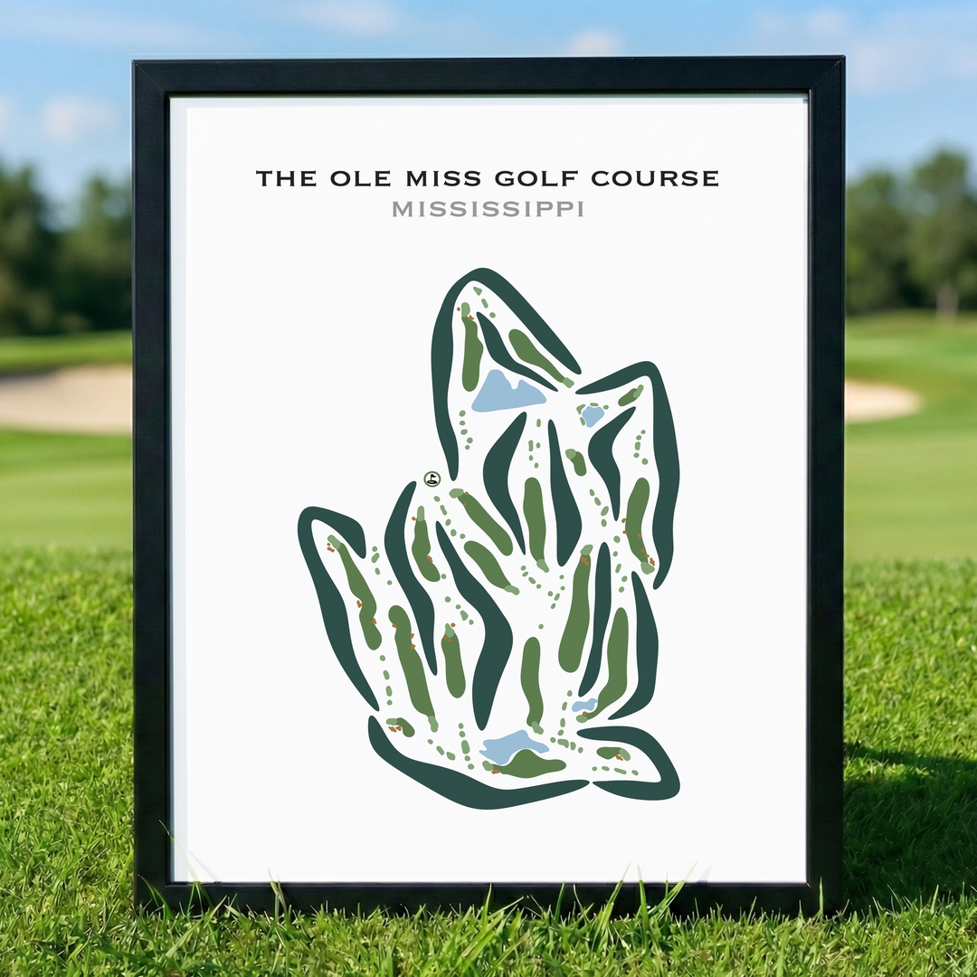 The Ole Miss Golf Course, Mississippi - Printed Golf Course