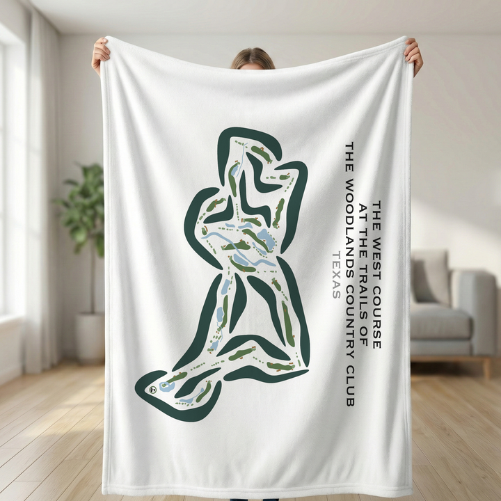 The West Course at The Golf Trails of The Woodlands Country Club, Texas - Printed Golf Courses