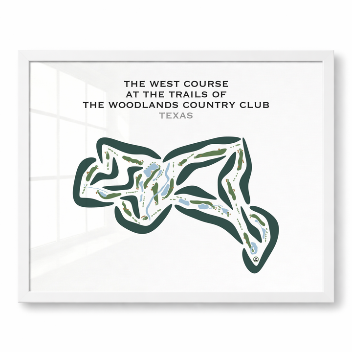 The West Course at The Golf Trails of The Woodlands Country Club, Texas - Printed Golf Courses