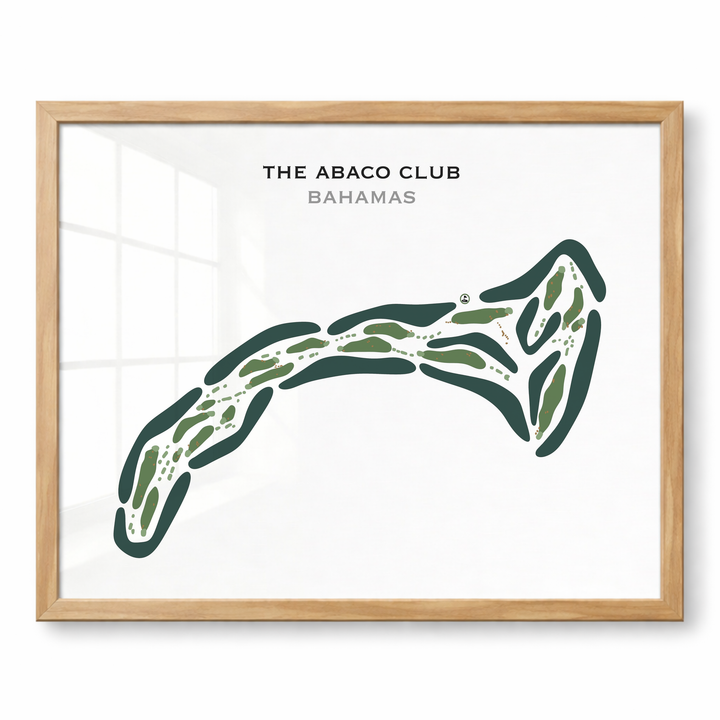 The Abaco Club, Bahamas - Printed Golf Courses