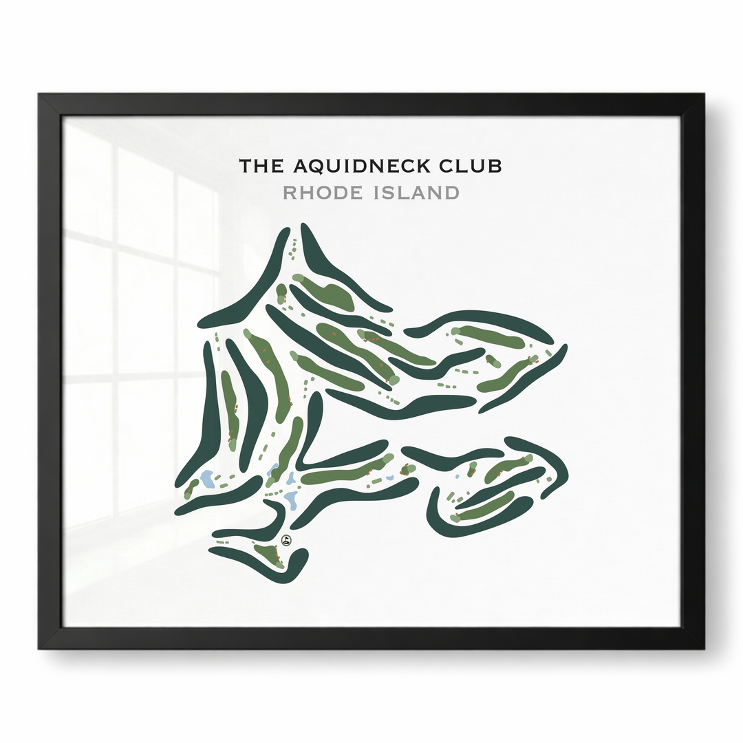 The Aquidneck Club, Rhode Island - Printed Golf Course