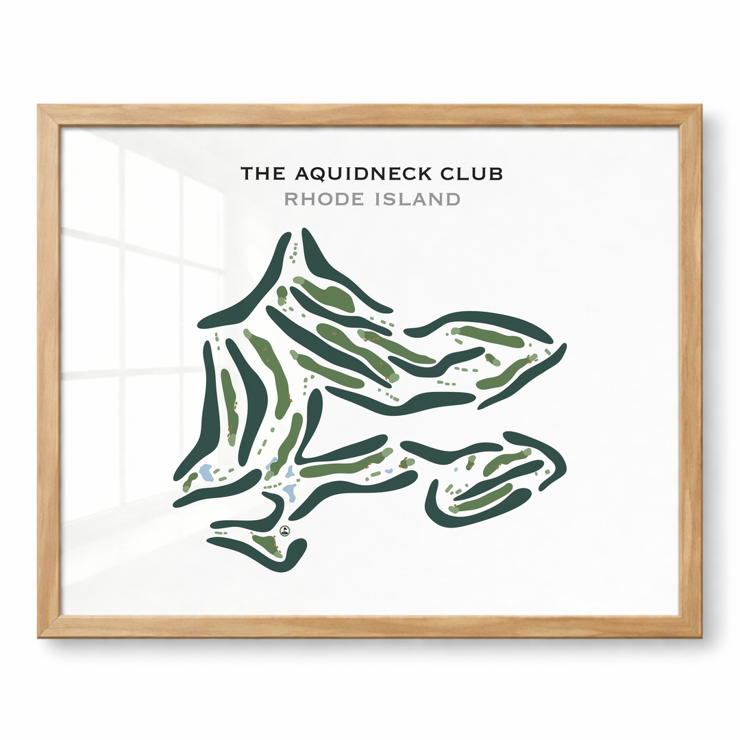 The Aquidneck Club, Rhode Island - Printed Golf Course
