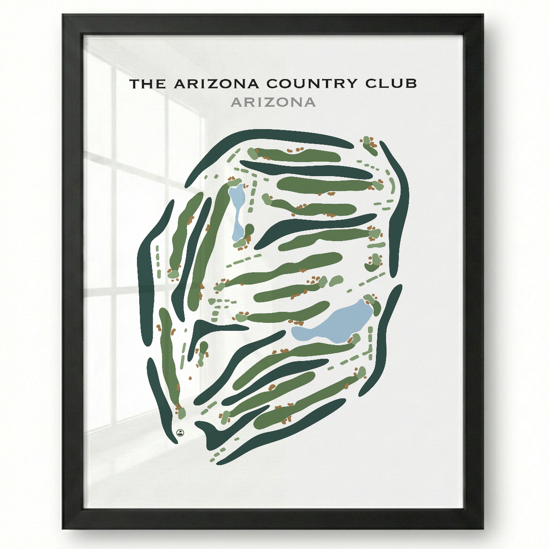 The Arizona Country Club, Arizona - Printed Golf Course