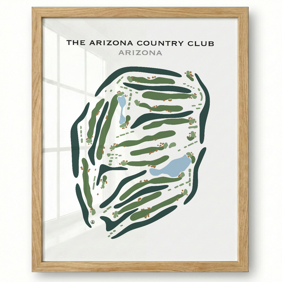 The Arizona Country Club, Arizona - Printed Golf Course
